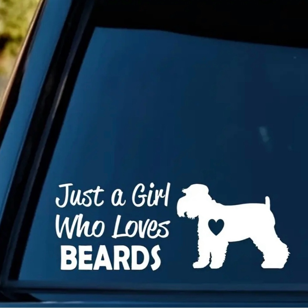 Schnauzer Vinyl Sticker